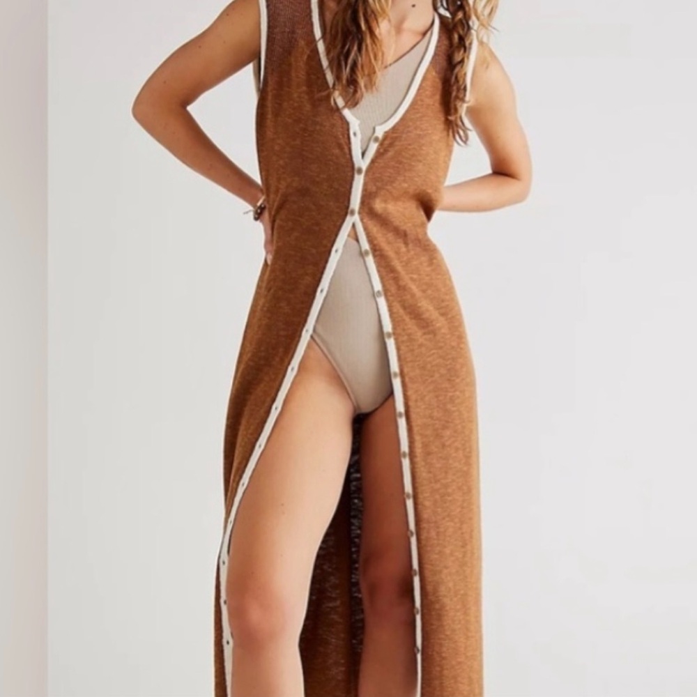 NWT Free People Beach Jan Brown Dress size S